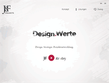 Tablet Screenshot of jf-projects.com